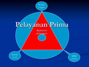 Makalah Pelayanan Prima