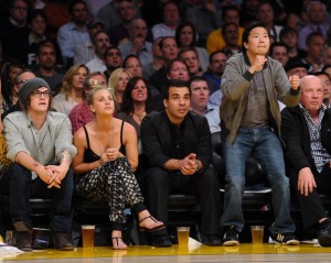 Celebrities+At+The+Lakers+Game+meSBSePGz2Ll