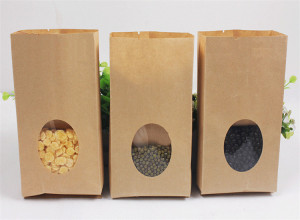 50pcs-lot-9cm-23cm-6cm-bottom-kraft-paper-bags-food-bags-side-gusset-pouches-with-window